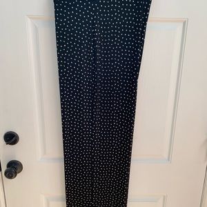 Black and white travelers pants